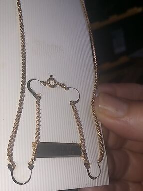 Vintage NWT 1/20 12KT Gold Filled 15" Curb Link (Cuban Link) Necklace Chain